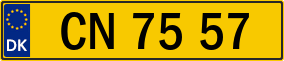 Trailer License Plate